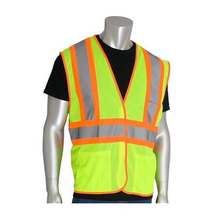 Pip ANSI Type R Class 2 Two-Tone Three Pocket Mesh Vest 302-MVATLY-2X